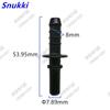 7.89mm 7.89 ID6 Male Connector End Piece Plastic Fuel Line Quick Connector  180 Degree SAE  Fuel Pipe Fittings 20 Pcs One Lot