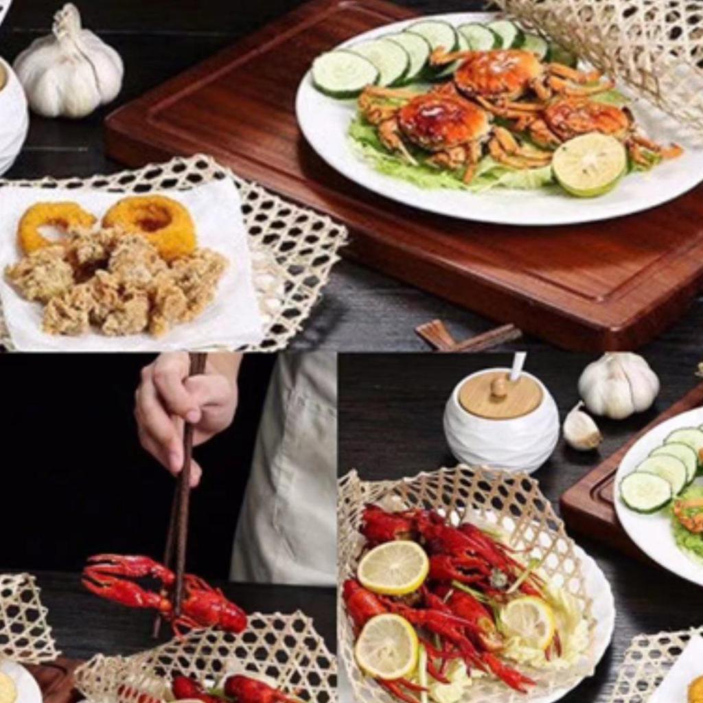 Handmade Bamboo Sieve - Creative Woven Kitchen Decoration