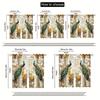 Flat Gold Peacock Print Curtains Bedroom Living Room Multiple Sizes Available Curtain Set Of 2 Made Polyester Washable Sitting Ready
