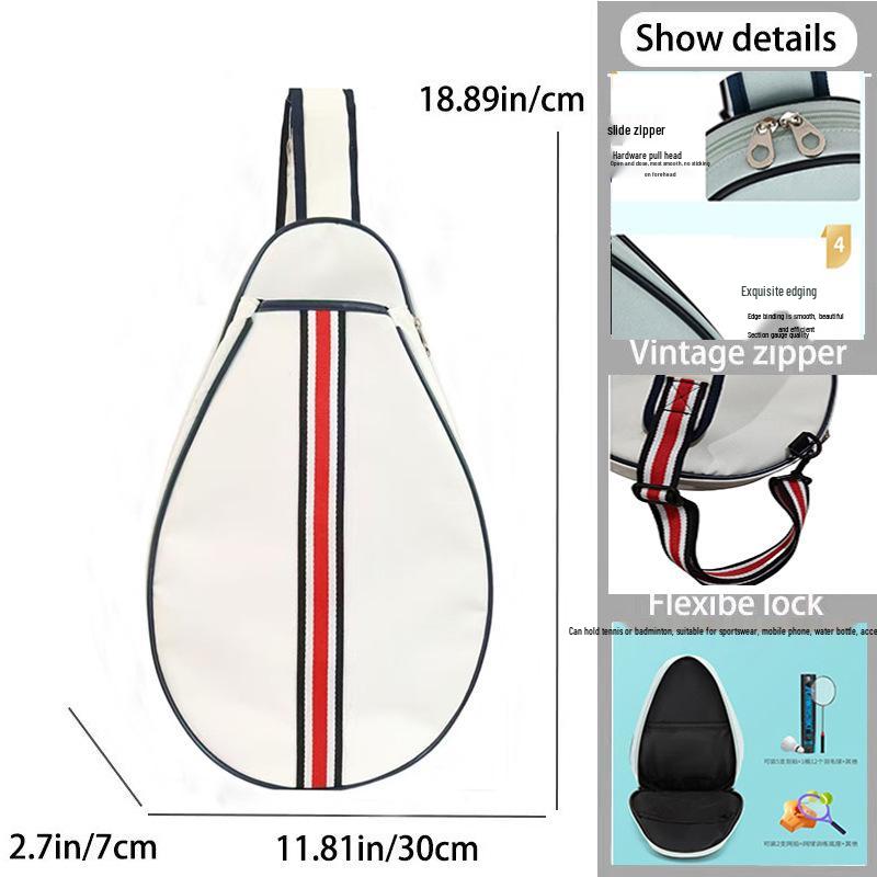 Lightweight Single Shoulder Racket Bag for Badminton, Tennis, Table Tennis, and Pickleball