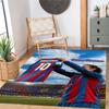 Fc Barcelona Customize Text Floor Rug Office Rug Perfect for Entryway Balcony Study Room Kitchen Antislip Carpet Office Home Decor