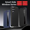 Window View Clear Intelligent Flip Cover For Samsung Galaxy S26 Ultra S25 Plus S22+ 5G A36 Z FOLD 7/6/5/4/3 Flip-free Smart Chip Leather Case