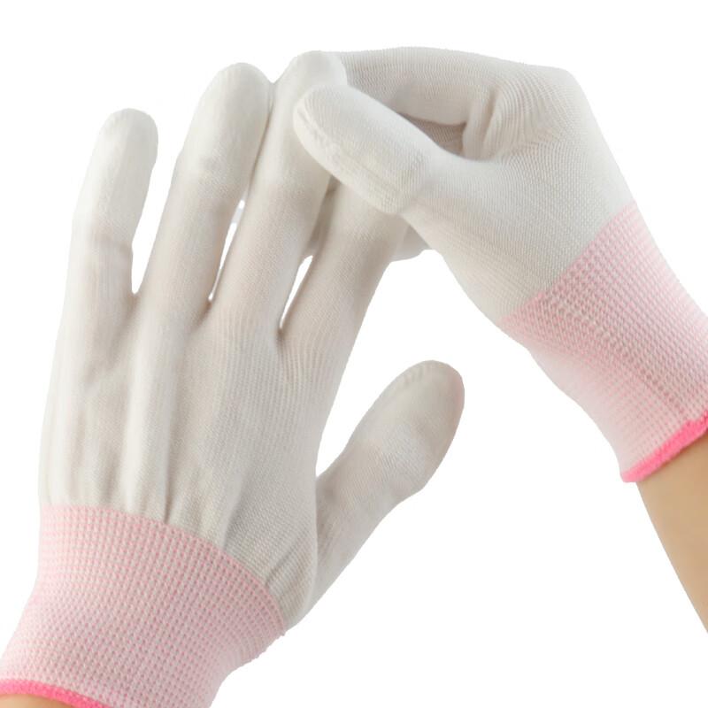 Minggu Nylon PU Coated Palm Work Gloves Electrician Gloves 13-Gauge Breathable Wear-Resistant 12 Pairs Size S
