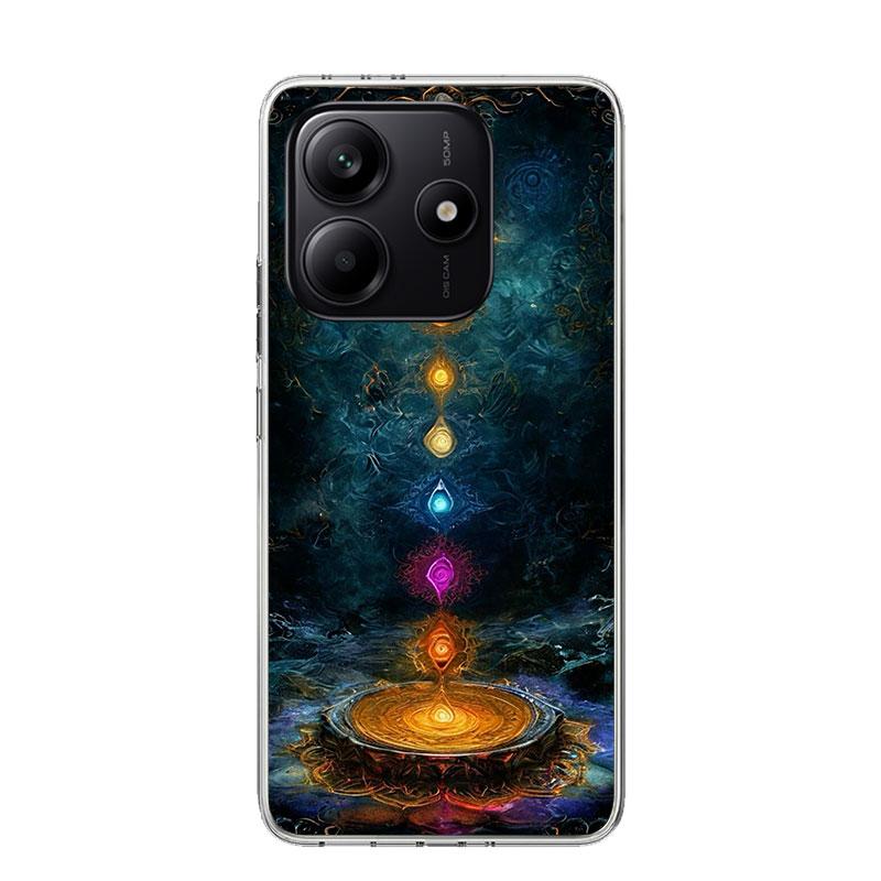 Yoga Chakra Spiritual Energy Universe Phone Case For Xiaomi Redmi Note 15 14 13 12S 12 Pro Plus 11S 11E 11 11T 10S 10 Art Soft P