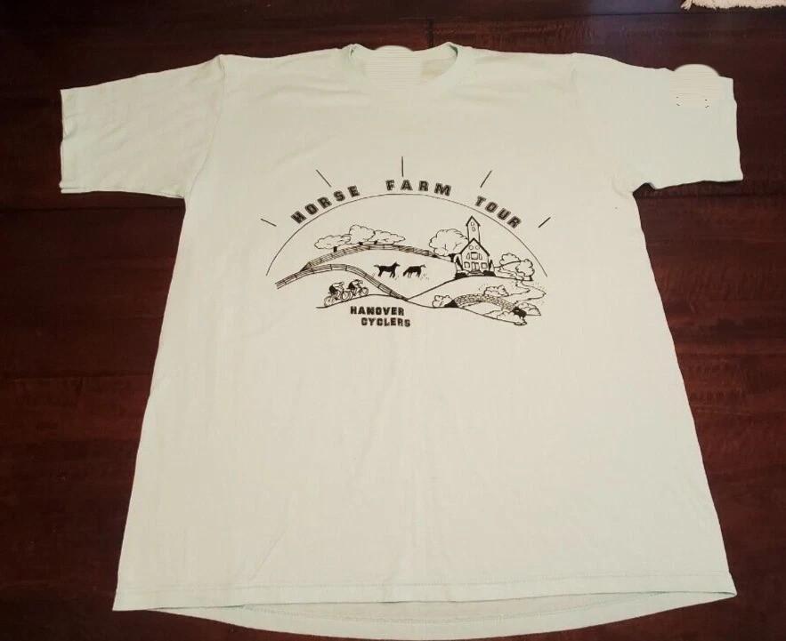 Vintage 1990 Hanover Cyclers Farm Tour T-Shirt, NEW!!! Unisex T-Shirt XXXXL