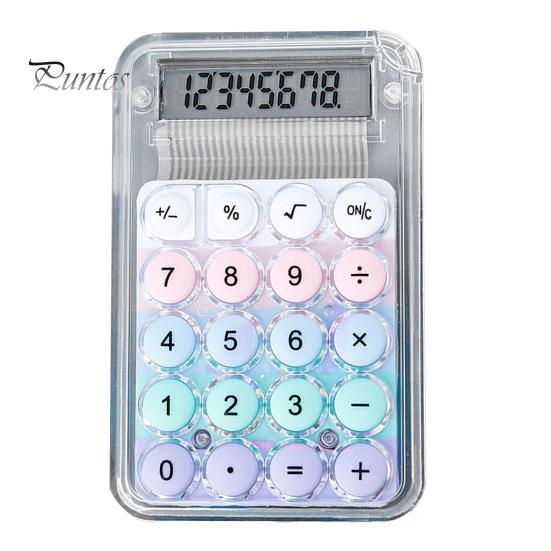 

Мини-калькулятор ярких цветов, 8 цифр, большой ЖК-дисплей, большая круглая кнопка, портативный портативный калькулятор для студенческого экзамена, учебы, офисной работы разноцветный