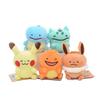Anime 10cm Pikachu Bulbasaur Squirtle Eevee Backpack Pendant Figure Doll Accessory Toy Xmas Gift