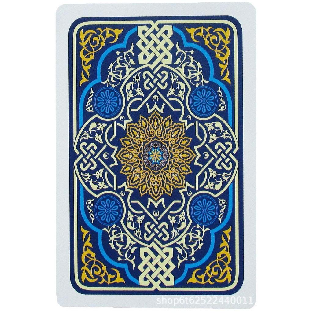 Gold Art 6828 Frosted Bridge Size Waterproof Poker Cards, Wear-Resistant PVC.