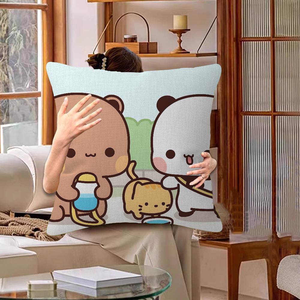 Bubu And Dudu Cute Cartoon Pillow Cushion Cover Pillowcase Living Room Sofa Home Decor Customized
