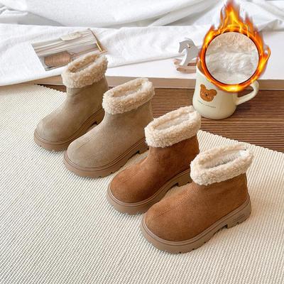 Kinder Winterstiefel 2025: Warme, rutschfeste, gefütterte, verdickte Schneestiefel für Jungen und Mädchen