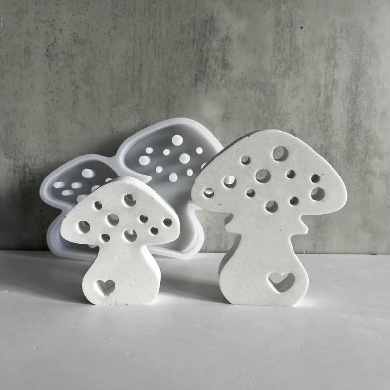 Silicone Crafting Molds Unique Mushroom Shape Candle Molds Silicone Soap Molds Resin Art Moulds Silicone Texture