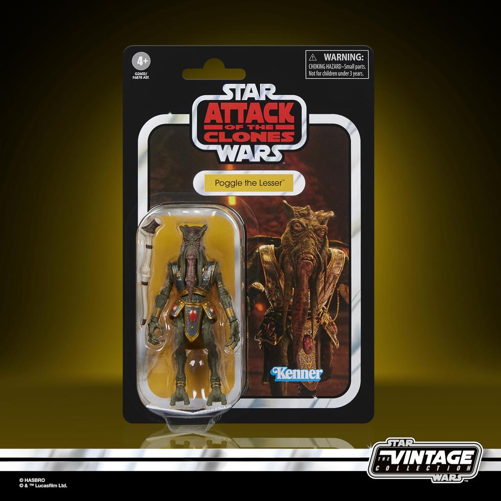 Hasbro STAR WARS Vintage Collection Star Wars Episode Attack of the Clones Poggle the Lesser Premium Collectible Action Figure G2602 II 3.75-inch