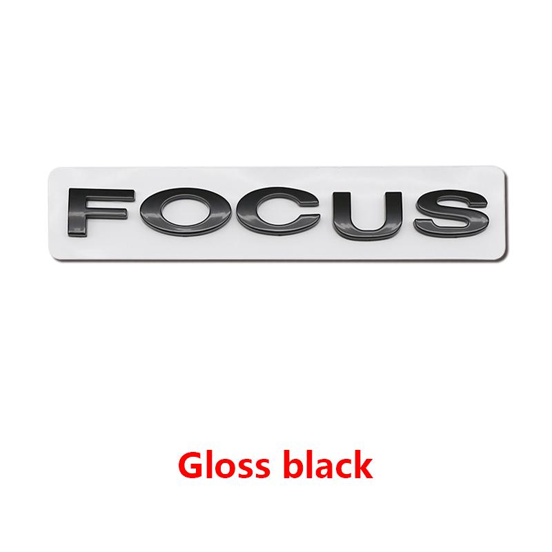 BAZG2 ABS Ford Lettering Badge Stickers Car Rear Trunk Body Emblem Auto Accessories For Ford Focus Fusion Logo ST Line MK2 MK3 MK4