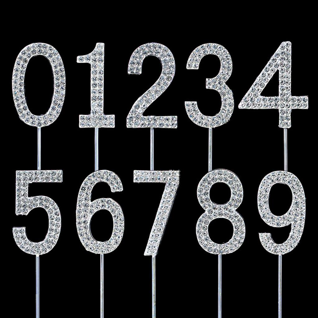 Schöne und elegante digitale Kristall-Digital-Steckfigur, Königin-Göttin Geburtstagstortendekoration, Prinzessin Fee