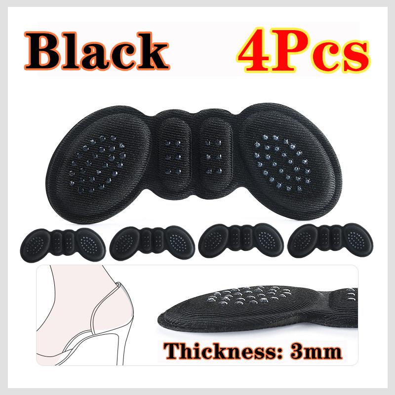 

4pcs 3/6mm High Heel Pad Women Insoles Pain Relief Foot Care Insert Adjust Size Adhesive Heels Pads Liner Grip Protector Sticker