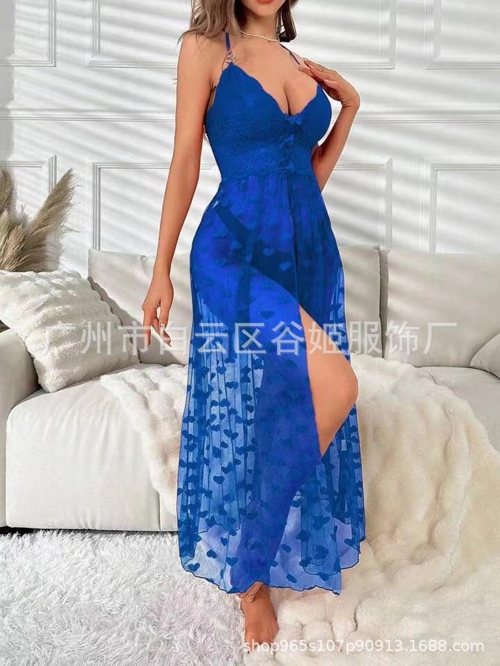 Sexy pajamas lace dress perspective sex lingerie sex toys stage uniform