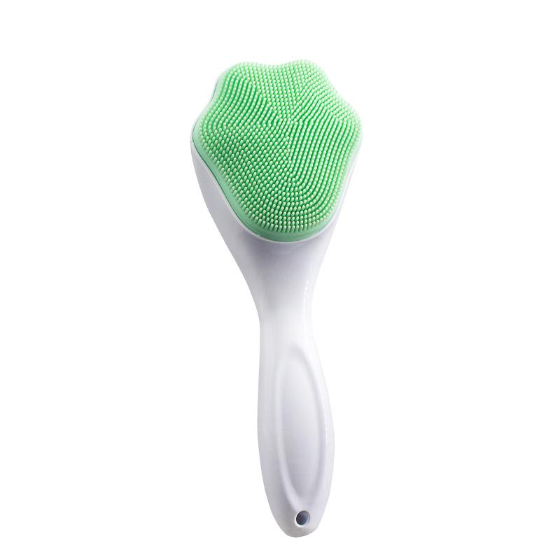 Cat Paw Silicone Facial Cleansing Brush - Exfoliating Blackhead Remover with Handle