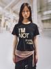 SOMSOC Punky Slogan Crop Top_Black