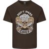 Dont Mess With the Chef Cooking Skull Unisexs Light Cotton TShirt
