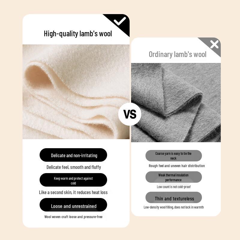 Muerxi Double-Sided Pure Wool Shawl