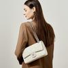 Xiaoxiangfeng Camellia Head Layer High Goatskin Leather Rhombus Women'S Bag Texture Foreign Style Chain Bag Shoulder Messenger Bag