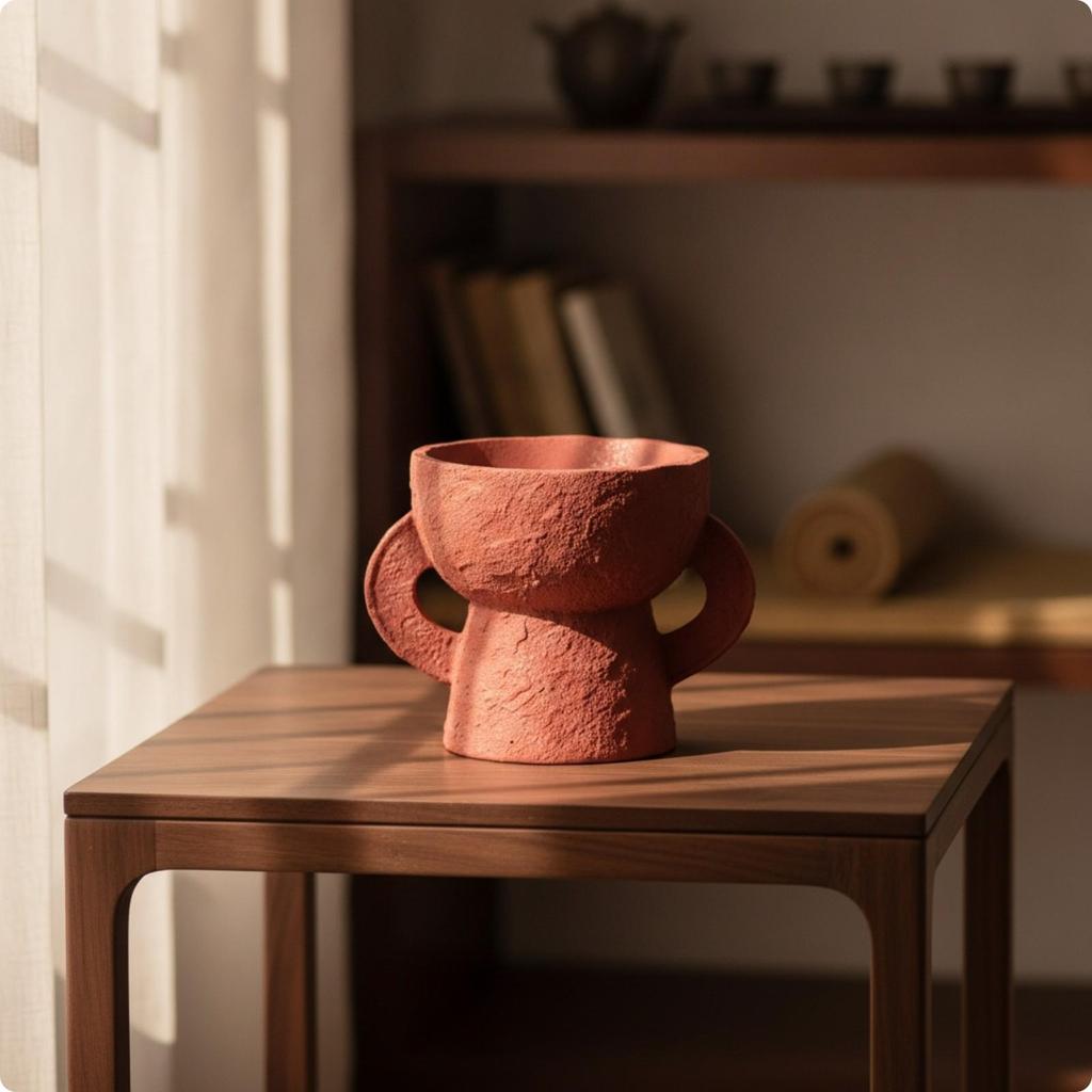 Small Decorative Resin Vase Elegant for Hospitality Areas