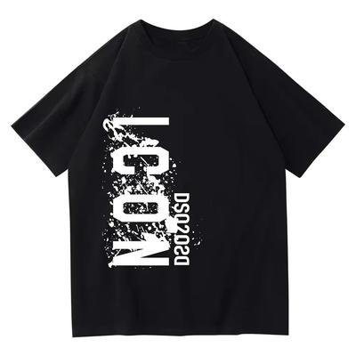 2026 New Highquality Printed Tshirt Fashion Trend Mens And Womens Same Comfortable Loose Cotton Shortsleeved Tshirt