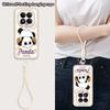 Cute Panda Print Lanyard Case For Xiaomi 14T 13T Pro Redmi Note 15 Pro 4G 14 13 Pro+ 5G Shockproof Bumper Soft Cover