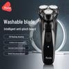 Yingqu Elektrischer Rasierer für Herren - Abwaschbar, Schwebender 3-Klingen-Trimmer, Anti-Kneif-Rasierer