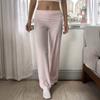 Casual Holiday Solid Color Straight Trousers for Women 2025 Autumn and Winter