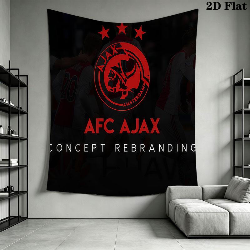 AFC Ajax Amsterdam Wall Hanging Printed Fabric Blanket Decorative Tapestries for Bedroom Living Room Home Decor