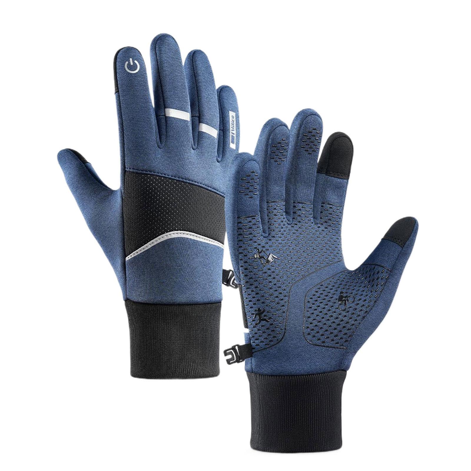 

Light Weight Breathable.Ski Gloves Full Finger Winter Gloves Cold Weather Snowboard Gloves for Running Cycling Driving S синій