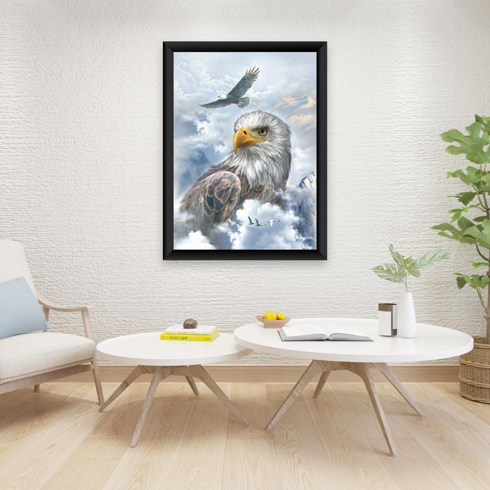 5D DIY Diamond Painting Full Round Drill Mosaic Kit Gift Eagle Embroidery Cross Stitch Kits Wall Art DIY Craft Home Decor Gift