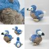 Cuddly 7.8in Dodo Plush Toy Blue Bird Soft Stuffed Animal Doll For Kids Xmas Gifts