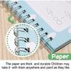 Magical Handwriting Workbooks Handwriting Practice Magic Copybook, Handwriting Aid Magic Pen Reusable Copybook Grooves Template Design for Children