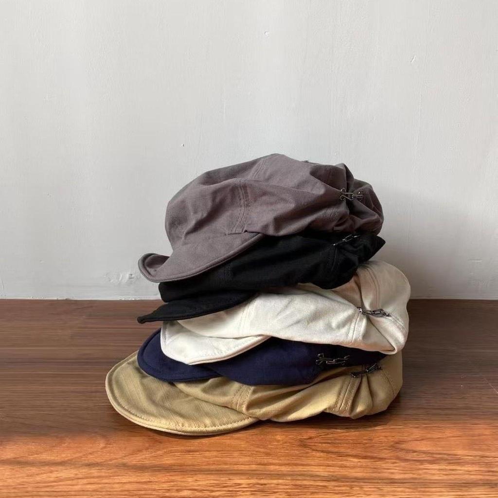 Unisex Japońsko-Koreański Artystyczny Beret Gazeciarza - Swobodny Letni Kapelusz w Stylu Ulicznym