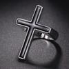 1 STuks Punk Vintage Zwart Grote Open Kruis Ring Voor Vrouwen Feest Sieraden Mannen Trendy Gotisch Goud Zilver Kleur Vinger Ringen Anillo