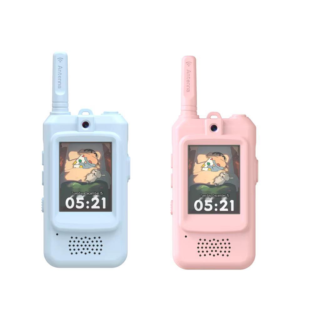 Kids Walkie-Talkie Mini Phone: Parent-Child Wireless Educational Toy Gift синий