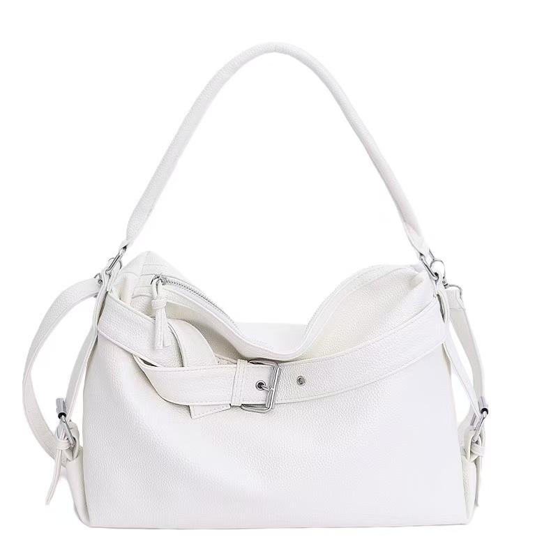 

Y2K Baddie Aesthetic Textured Pebbled Leather Black Bag Women s Retro Large Capacity Shoulder Commute Bag Women s Handbag