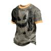 Men's Short Sleeve Halloween Print T-Shirt Casual Fashion Top