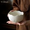 Plant Ash Kui Kou Jian Shui Ceramic Relief Handmade Tea Washing Cup Tea Residue Jar Water Bowl Tea Ceremony Accessories