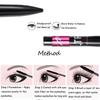Black Mascara Waterproof Silk Fiber Volume Double Effect Long Lasting Lengthening Curling Eyes Makeup