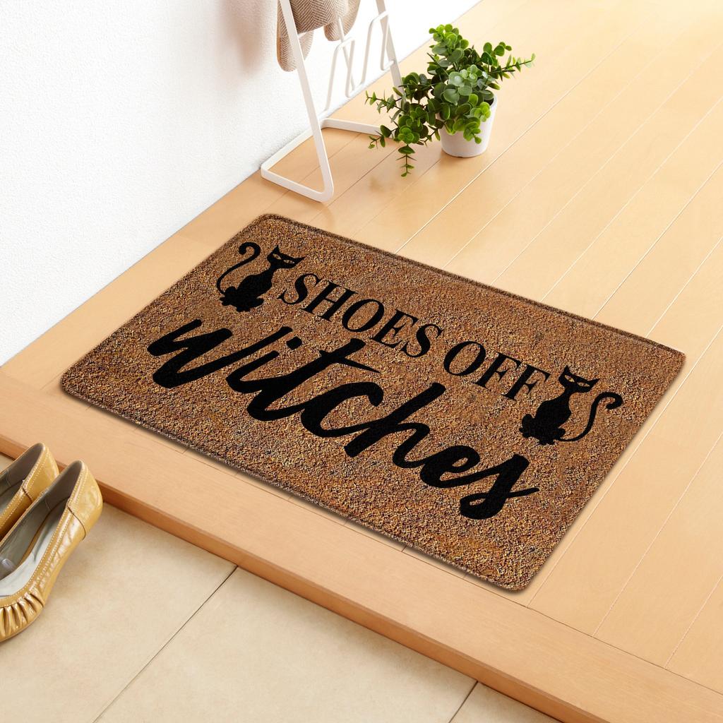 Cross border new cartoon Halloween letter doormat, kitchen mat, bedroom, living room carpet, floor mat, one piece for shipping PJ210722-A012 40 * 60