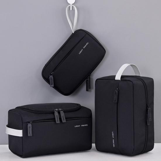 Wasserdichte Reise-Kulturbeutel für Männer Frauen Weit zu öffnende aufblasbare Kosmetik-Make-up-Organizer-Tasche mit Griff für Shampoo Conditioner Make-up-Zubehör