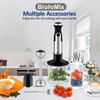 BioloMix HB‑3302 5‑in‑1 Hand Blender 1200W 6‑Speed Turbo Immersion Stick Blender