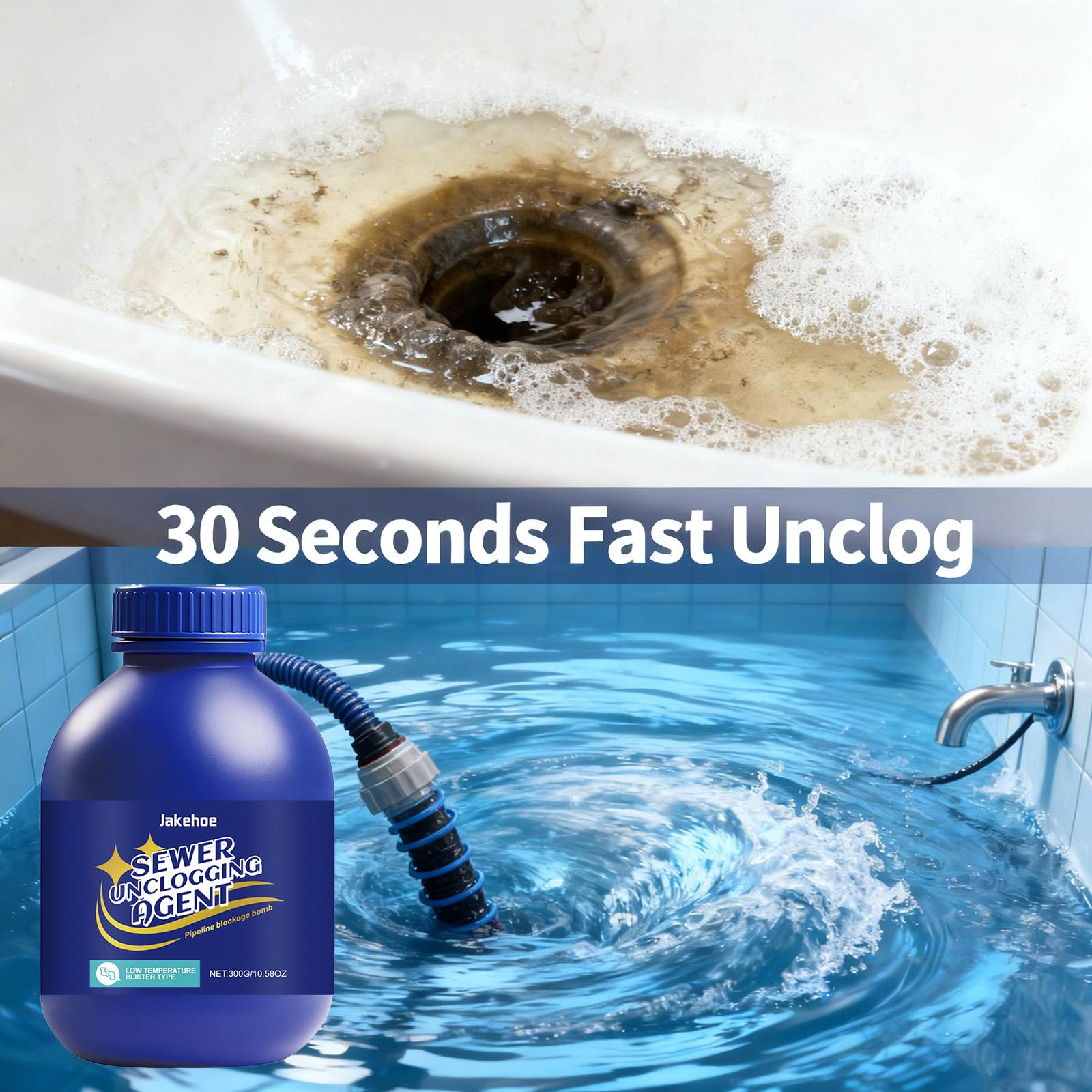 Drain Clog Remover Pipe Cleaner for Kitchen Sink Toilet Bathroom  Fast Acting Dissolves Hair Grease Food Waste Eliminates Odors