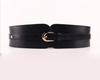 Waistband Female Vintage Genuine Leather Belt Buckles 100% Cowskin Wide Belt For Women High Quality Ceinture Femme Elastic Red