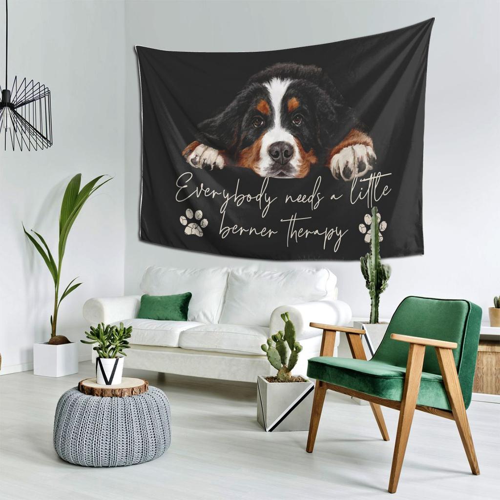 Bernese Mountain Dog Tapestry Decor Art Aesthetic Tapestries for Living Room Bedroom Home Wall Cloth Wall Hanging