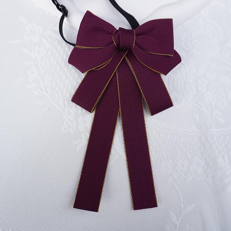 Womens Satin Neck Flower With Bow Tie For Wedding And Gift Giving