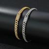 6mm Zircon Cuban Link Necklace & Bracelet: European/American Hip Hop Jewelry